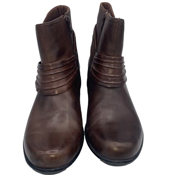 Clarks WISH MOOD 36799 Brown Leather Ankle Boots Women's Size 8M - Picture 5 of 7